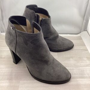 Jimmy Choo Gray Suede Heeled Boots